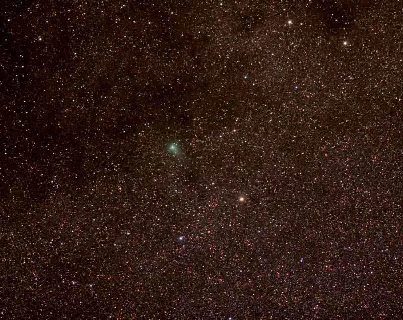 Comet Garradd; Exp 15-min (20x45sec); Canon 200mm f/2.8; 550D @ISO 3200; 8-28-11; Cherry Springs