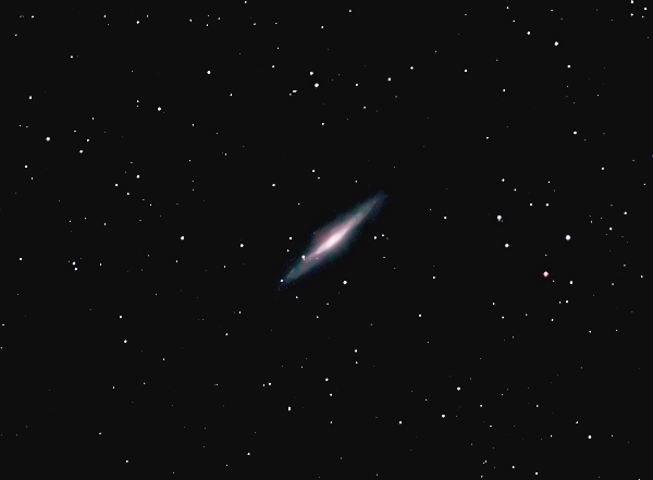 NGC2683; mag 10; size 8.7 x 2.5'; exp: 42-min(42x60s); 550D @ISO1600; Orion 10 @f/3.9; 2-17-12; Atsion