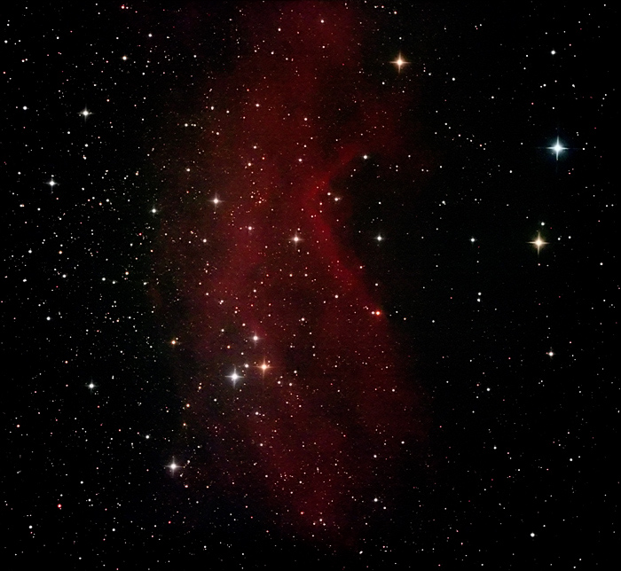 NGC7822; mag ?; size 90x20'; Canon 60Da; exp: 50-min (25x120s) @ISO3200; guided; Orion 10 @f/3.9; 9-13-12; Cherry Springs