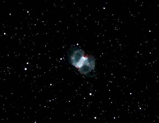 M76 Mag 10.1; Size 2.7'; exp 44 min (66x40sec); ISO1600; LX200 10 @f/2.4; 11-8-09; Coyle