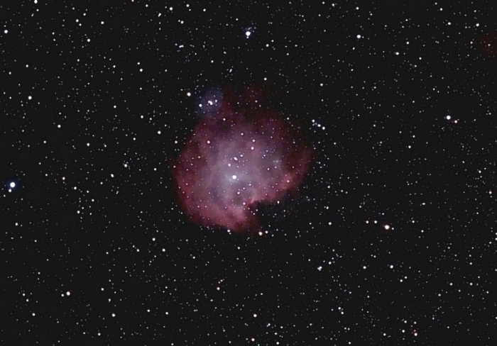 NGC2174; mag 30, size 40'; 36 min (36x60sec); Canon 200mm f/2.8 lens; ISO 1600; IDAS; 2-24-09; Coyle