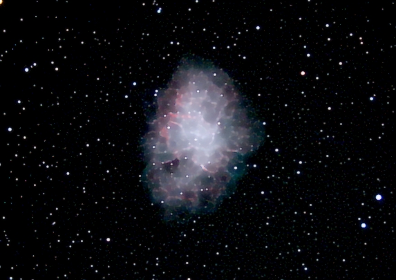 M1; mag 8.4; size 8'; exp 36 min (72x30); LX200 10 @f/2.4; ISO 1600; 11-30-05 reprocessed; Coyle
