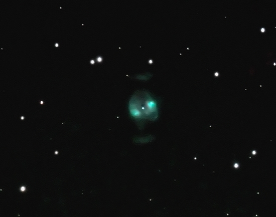NGC 2371; mag 11.2; size 1.2'; LX200 10 @f/7.7 guided; Canon 60Da; exp 15-min (45s subs); ISO 3200; 2-14-13; Hainesport