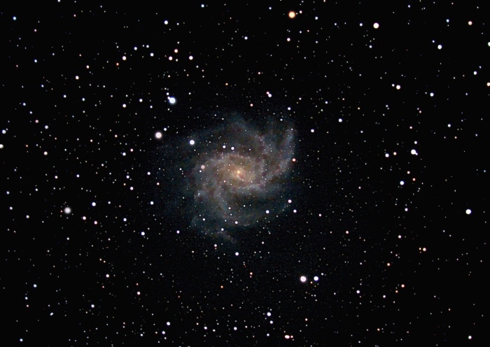 NGC6946 - Mag9.8; size 10'; exp 76-min (49x50,46x45sec subs); LX200 10 @f/2.4; Canon 20Da @ ISO 1600; Belleplain and Cherry Springs; 10-8-10